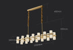 Alabaster Linear Chandelier