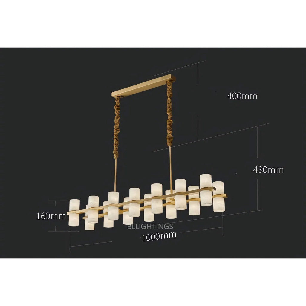 Alabaster Linear Chandelier