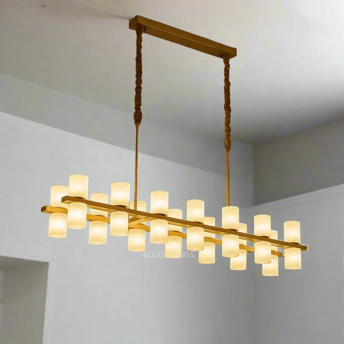 Alabaster Linear Chandelier