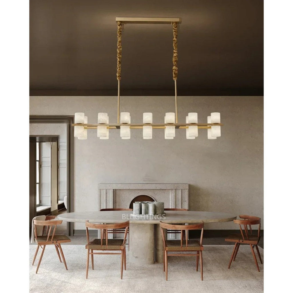Alabaster Linear Chandelier