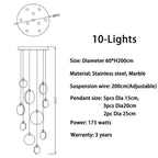 Alabaster Long Staircase Pendant Light