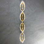 Alabaster Pendant Lamp with Gold & White Finish