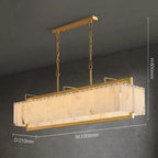 Alabaster Rectangle Chandelier