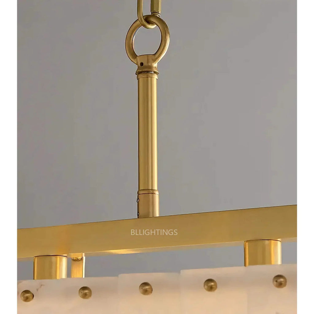 Alabaster Rectangle Chandelier