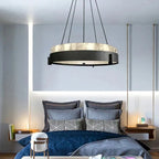 Alabaster Round LED Metal Chandelier