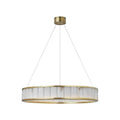 Alabaster Round LED Ring Chandelier 30"D
