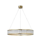 Alabaster Round LED Ring Chandelier 30"D
