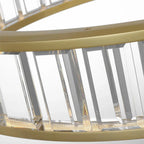 Alabaster Round LED Ring Chandelier 40"D