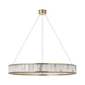 Alabaster Round LED Ring Chandelier 40"D