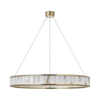 Alabaster Round LED Ring Chandelier 40"D