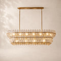 Amelisse Glass Linear Chandelier 54"