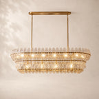 Amelisse Glass Linear Chandelier 54"