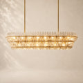 Amelisse Glass Linear Chandelier 72"
