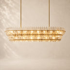 Amelisse Glass Linear Chandelier 72"