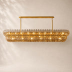 Amelisse Glass Linear Chandelier 90"