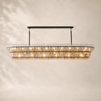 Amelisse Glass Linear Chandelier 90"