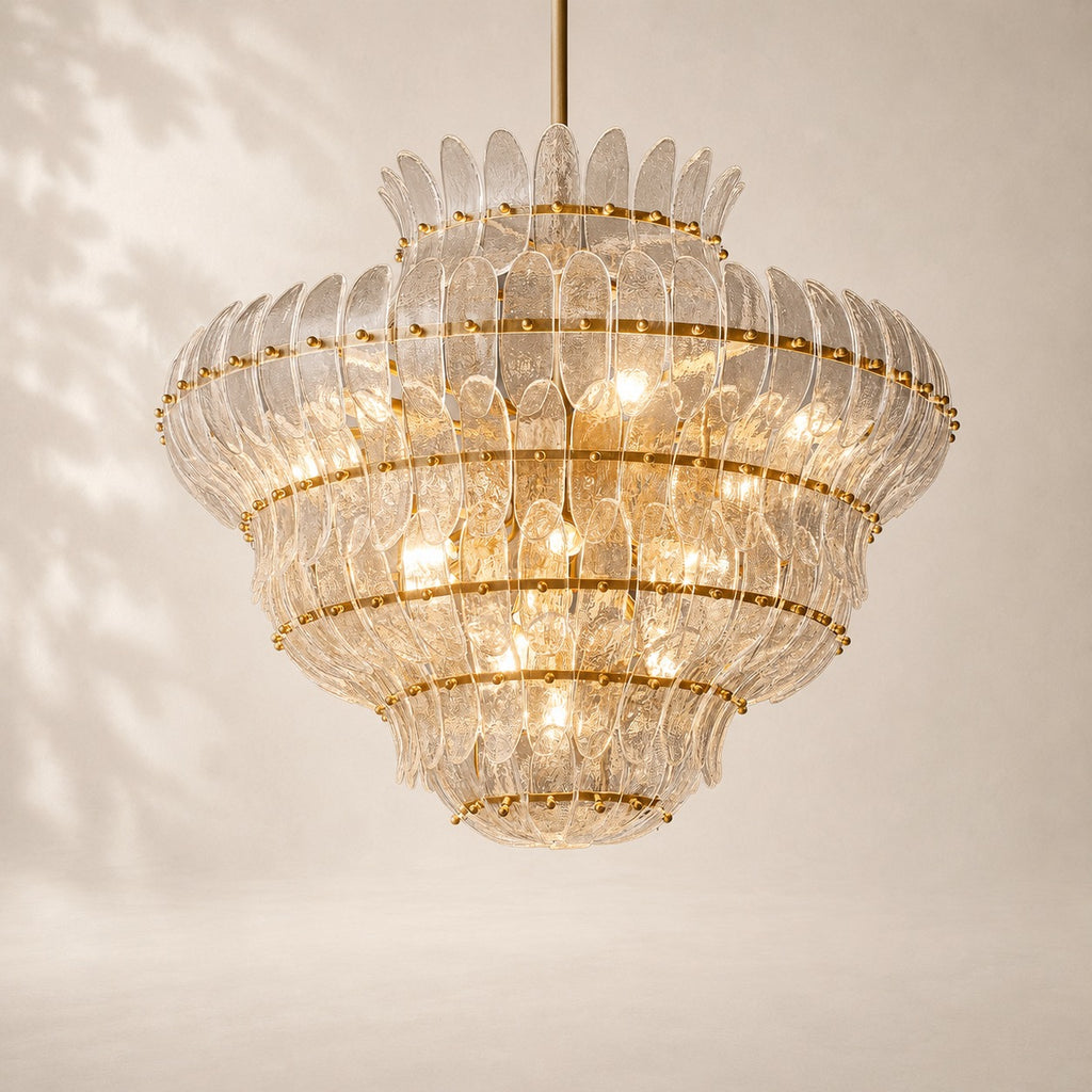 Amelisse Glass Round Chandelier 36"