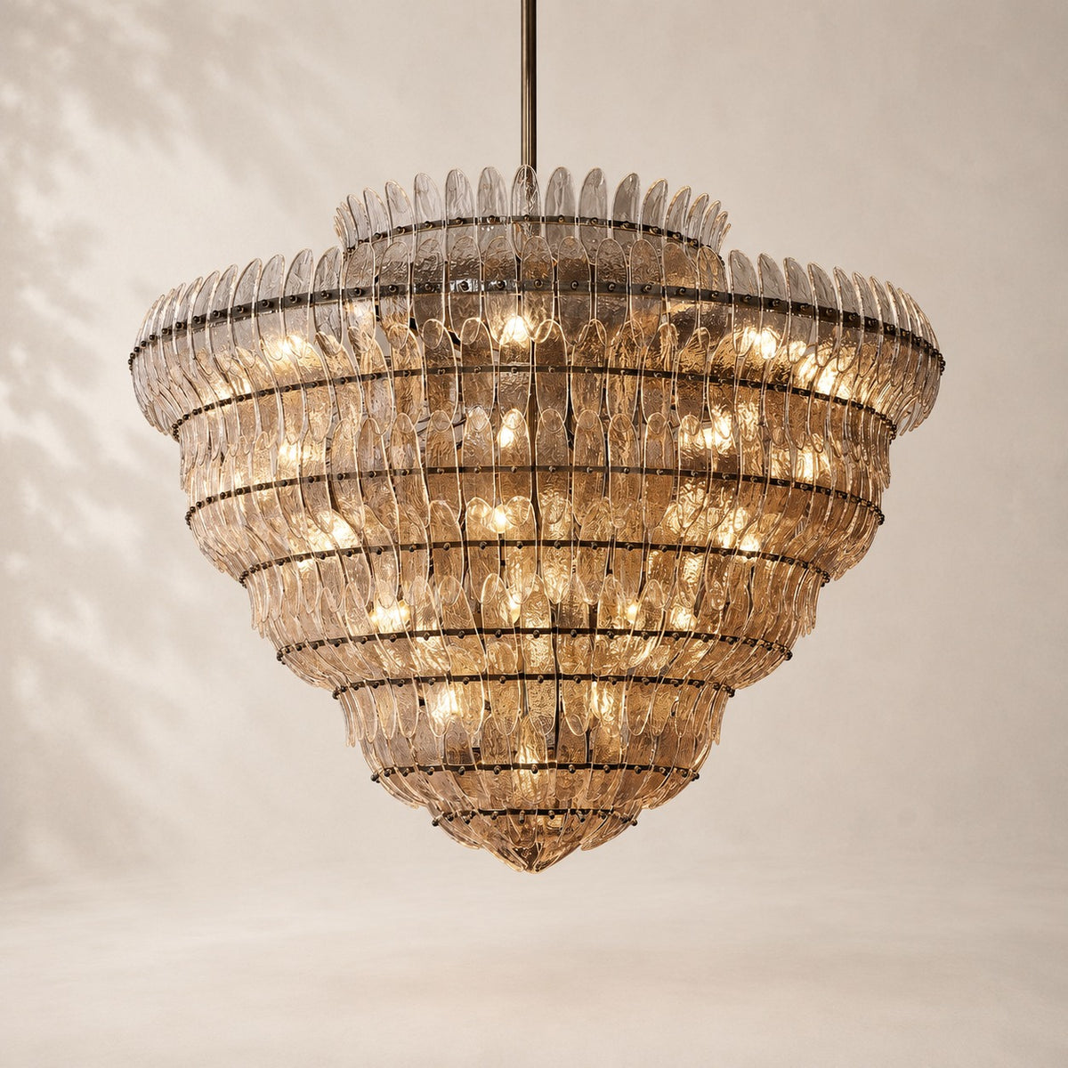 Amelisse Glass Round Chandelier 60"