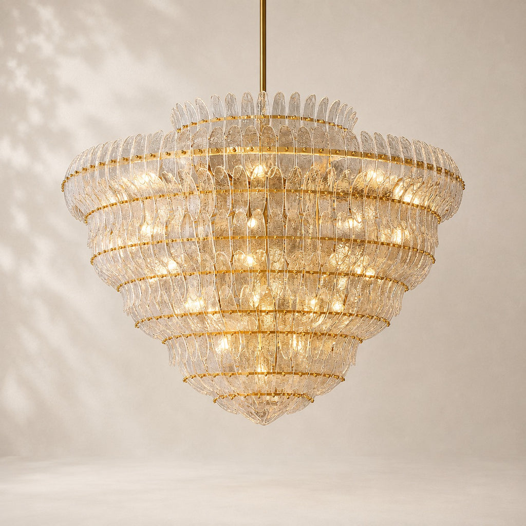Amelisse Glass Round Chandelier 60"