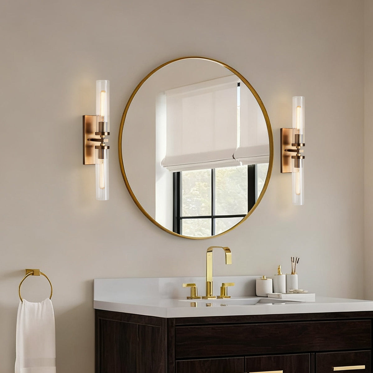 Flutecourt 2-Light Wall Sconce