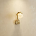 Arber Branch Single Bud Alabaster Wall Sconce