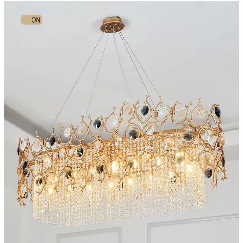 Art Dining Crystal Branch Chandelier