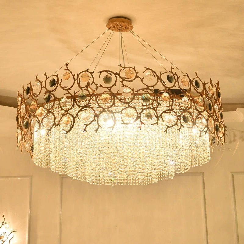 Art Dining Crystal Branch Chandelier