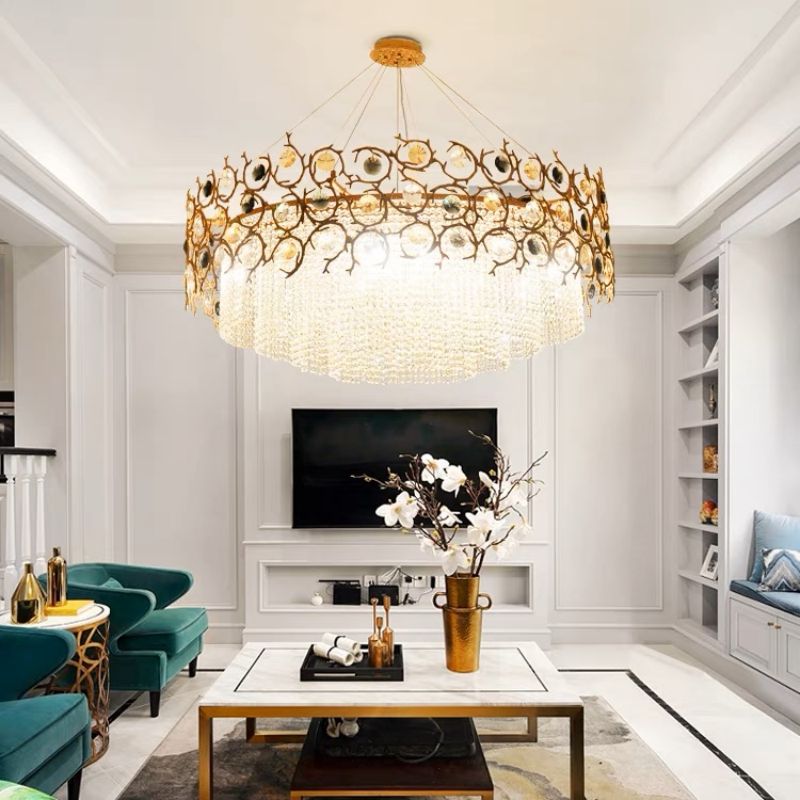 Art Dining Crystal Branch Chandelier