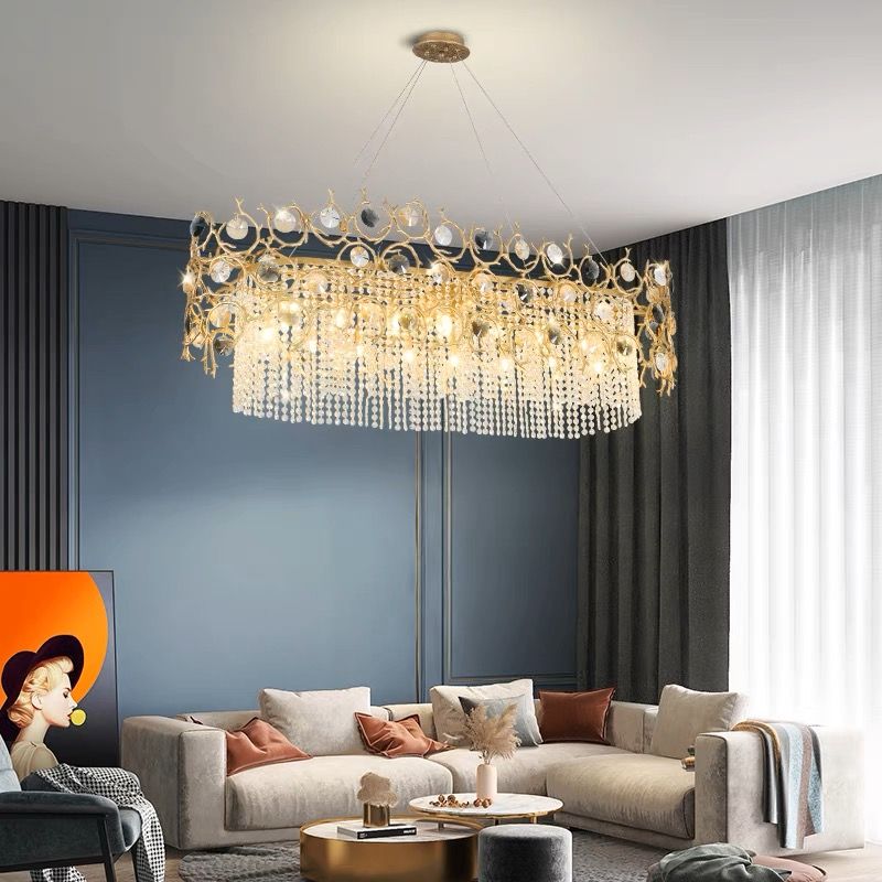 Art Dining Crystal Branch Chandelier