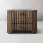 Astelle Fluted 3-Drawer Nightstand
