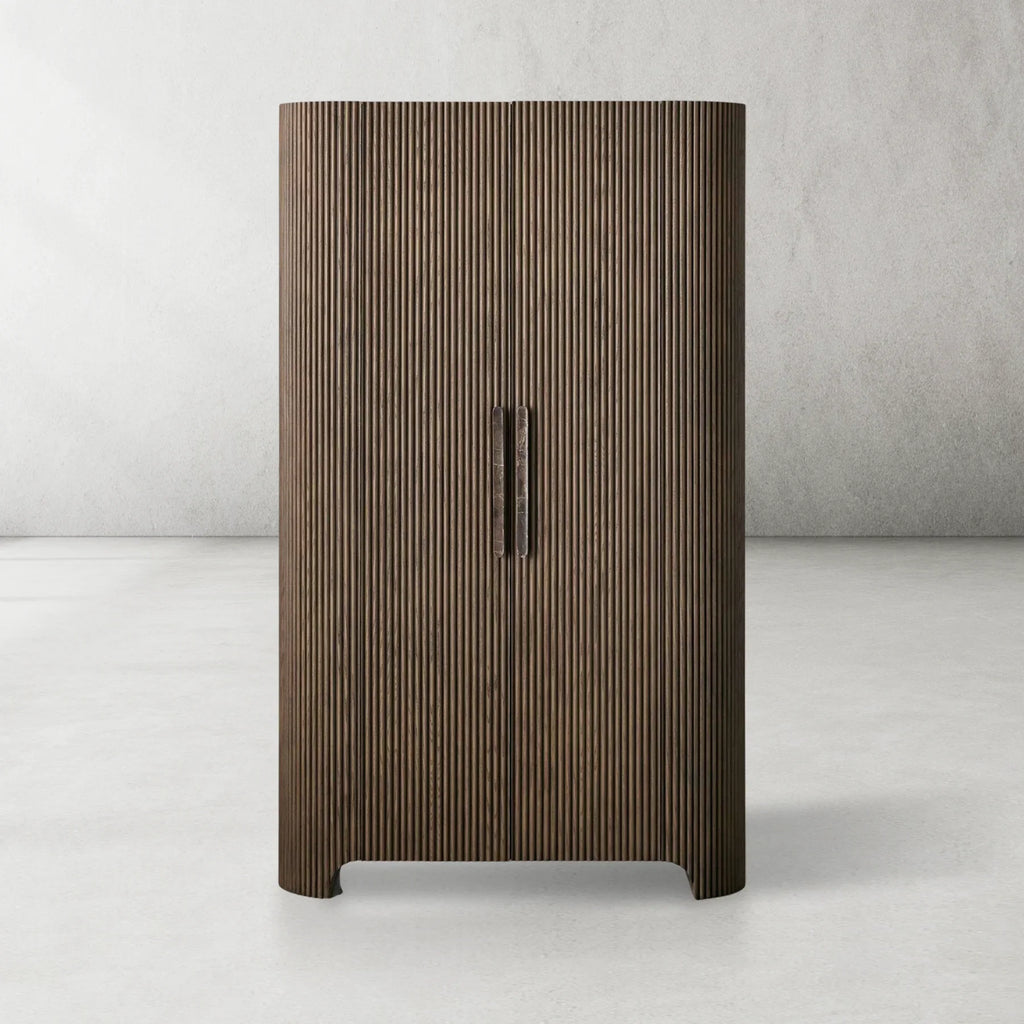 Astelle Fluted Rounded Storage Cabinet