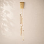 Audley Crystal Linear Chandelier 54"