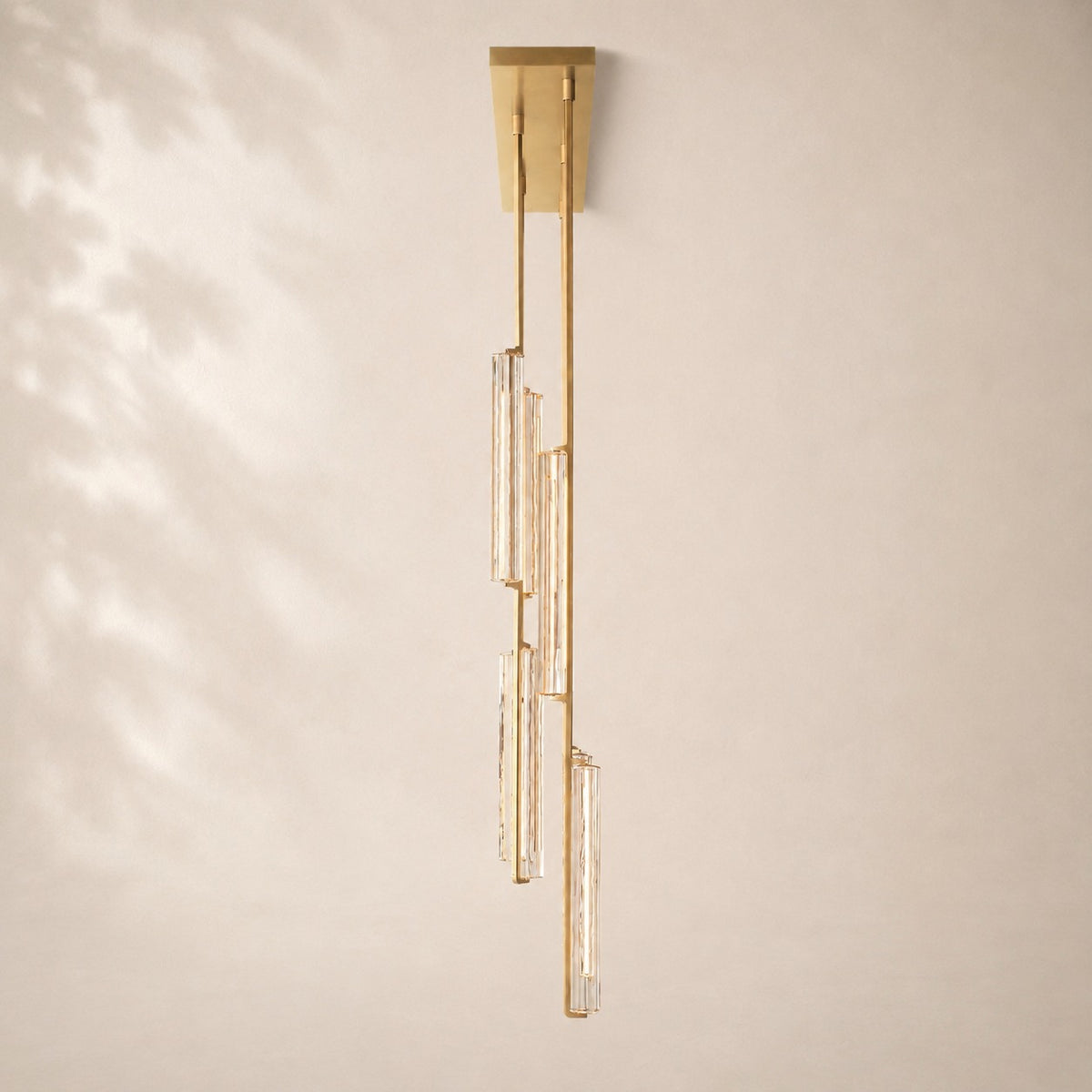 Audley Crystal Linear Chandelier 54"