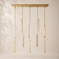 Audley Crystal Linear Chandelier 54"