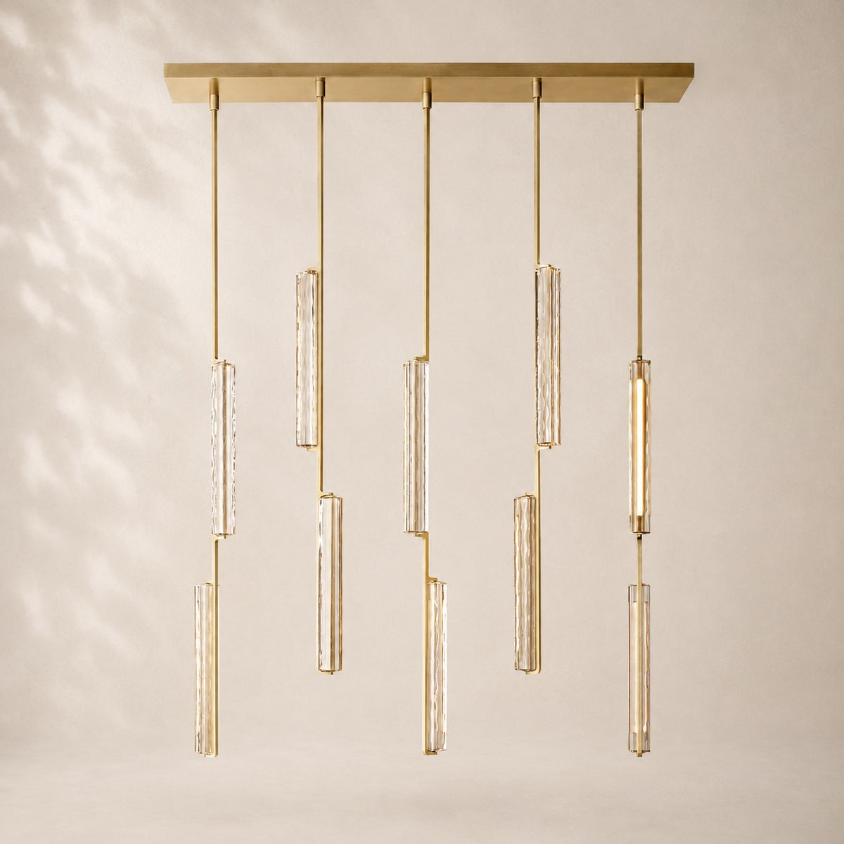 Audley Crystal Linear Chandelier 54"