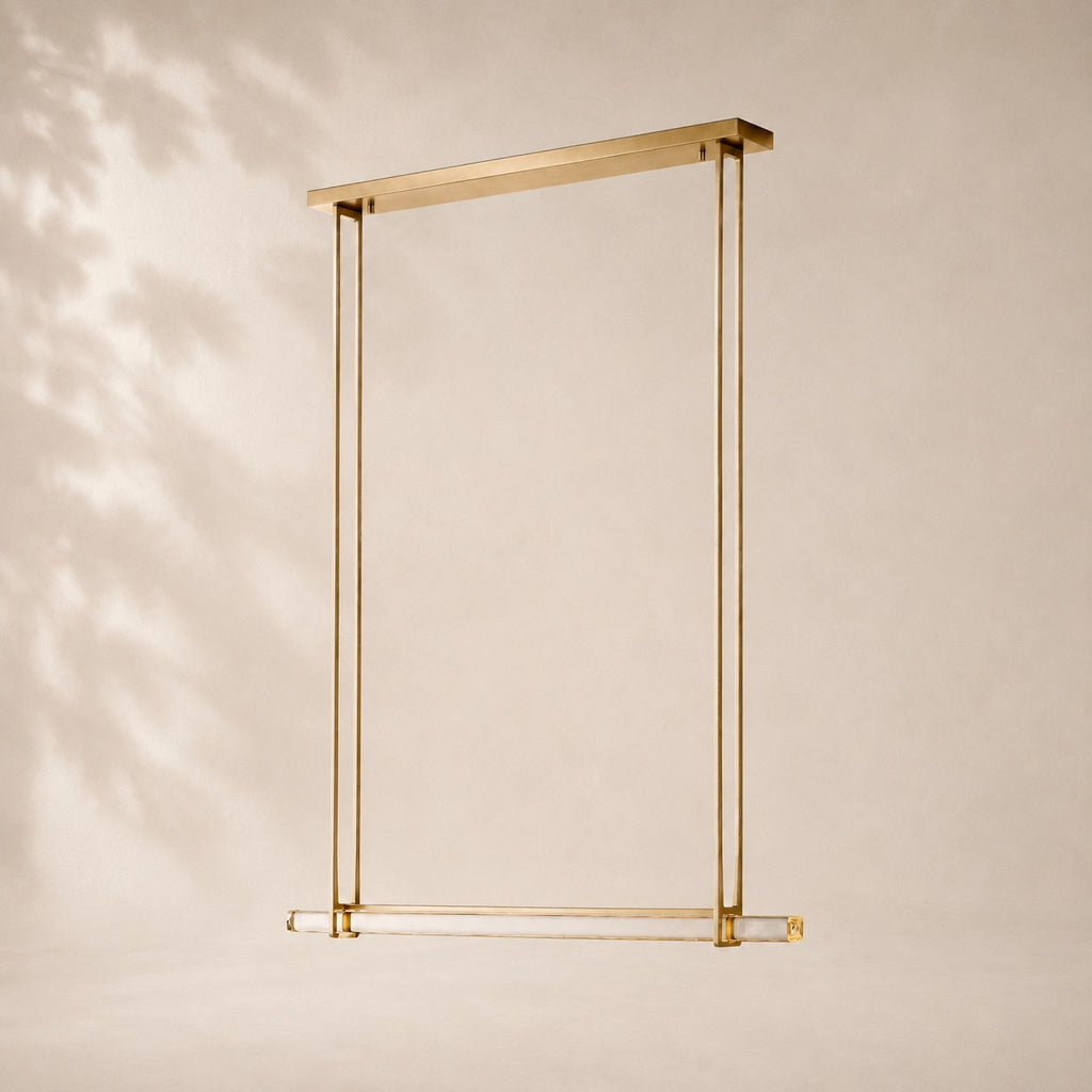 Audley Crystal Single Bar Linear Chandelier 60"
