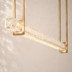 Audley Crystal Single Bar Linear Chandelier 60"