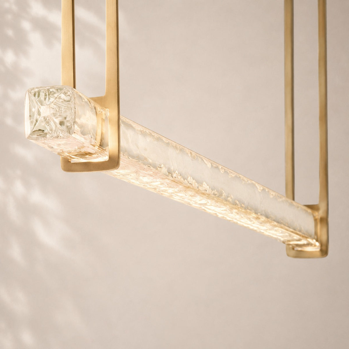 Audley Crystal Single Bar Linear Chandelier 60"