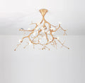 Noir Ceramic Bloom Branch Chandelier W47″