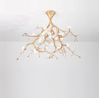 Noir Ceramic Bloom Branch Chandelier W47″
