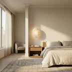 Bell Sconce Alabaster Disc Oversized Wall Sconce