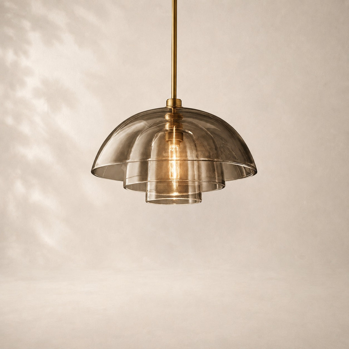 Blovelle Glass Cloche Pendant 14"