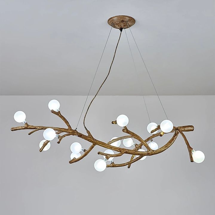 Glass bubble Brass Branch Chandelier A