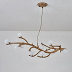 Glass bubble Brass Branch Chandelier A
