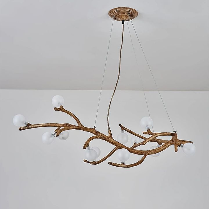 Glass bubble Brass Branch Chandelier A