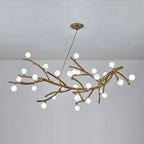 Glass bubble Brass Branch Chandelier A