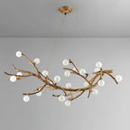 Glass bubble Brass Branch Chandelier A