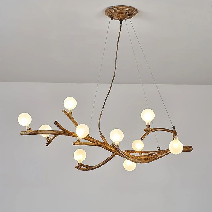 Glass bubble Brass Branch Chandelier A