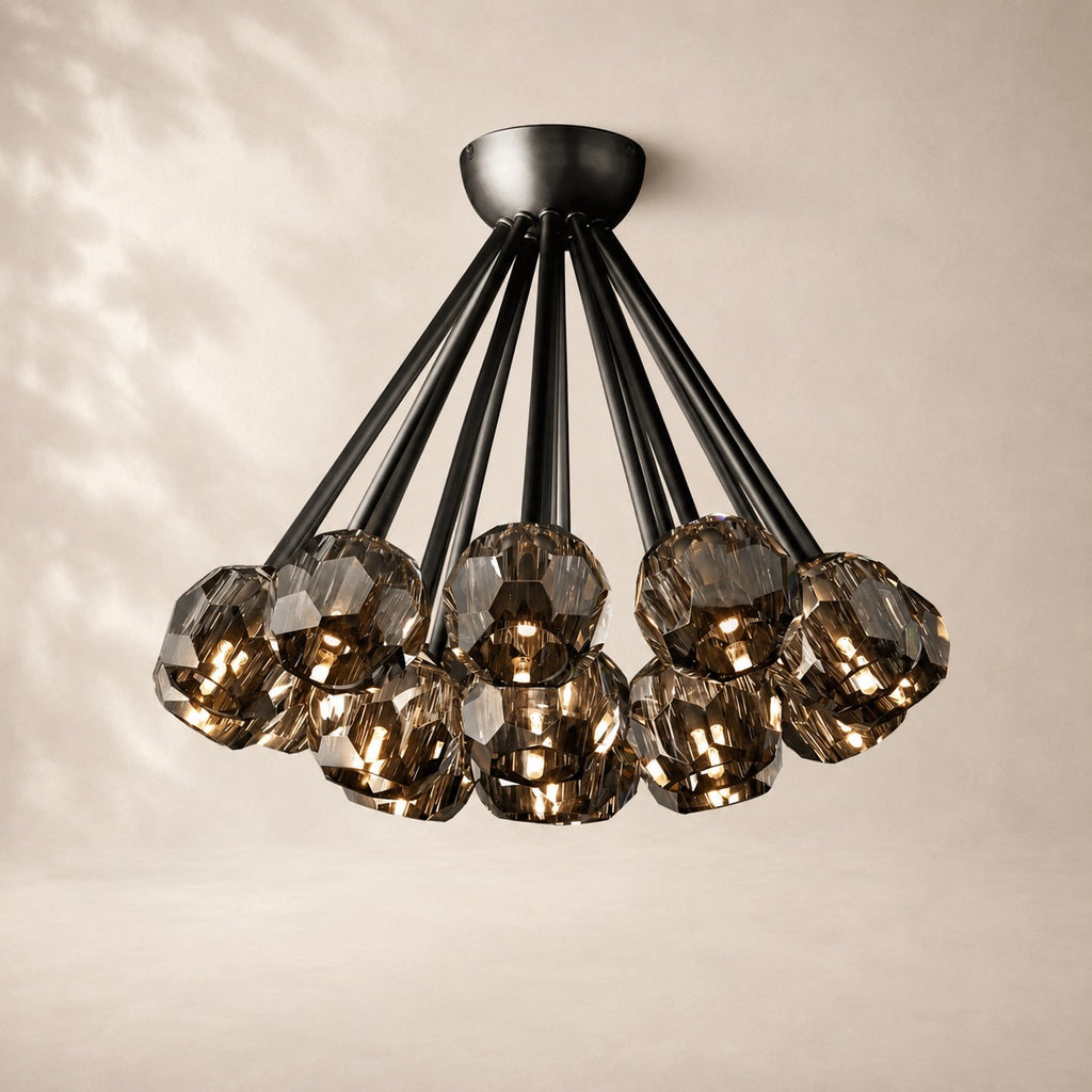 Bouvelle de Cristal Glass Flushmount