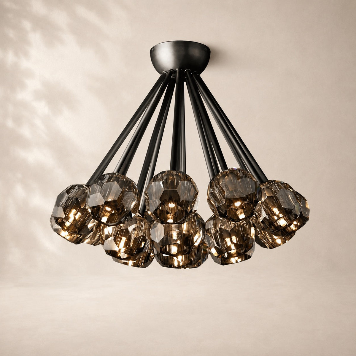 Bouvelle de Cristal Glass Flushmount
